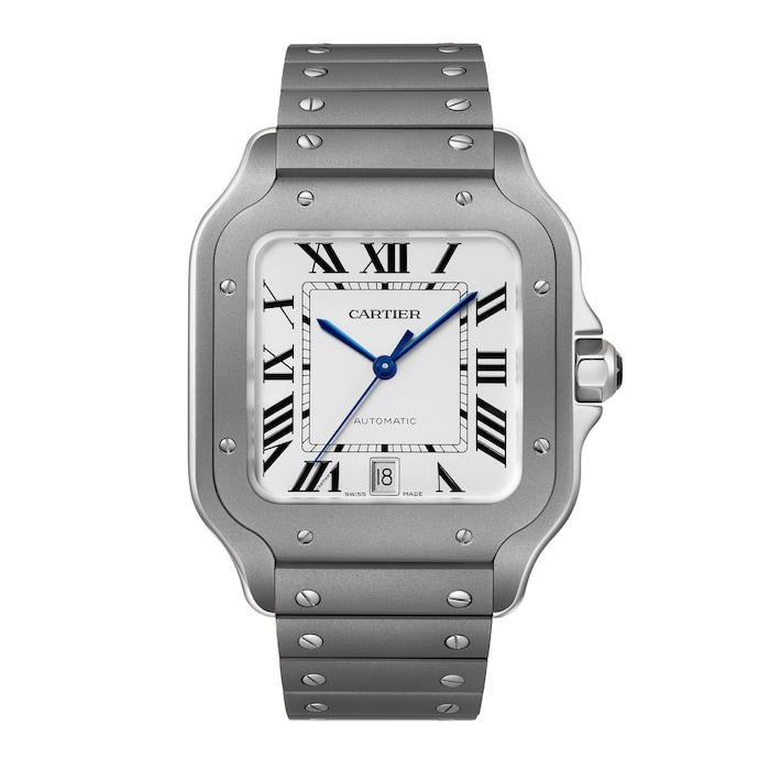 Santos Watch, Large Model, Mechanical Movement With Automatic Winding, Titanium Case